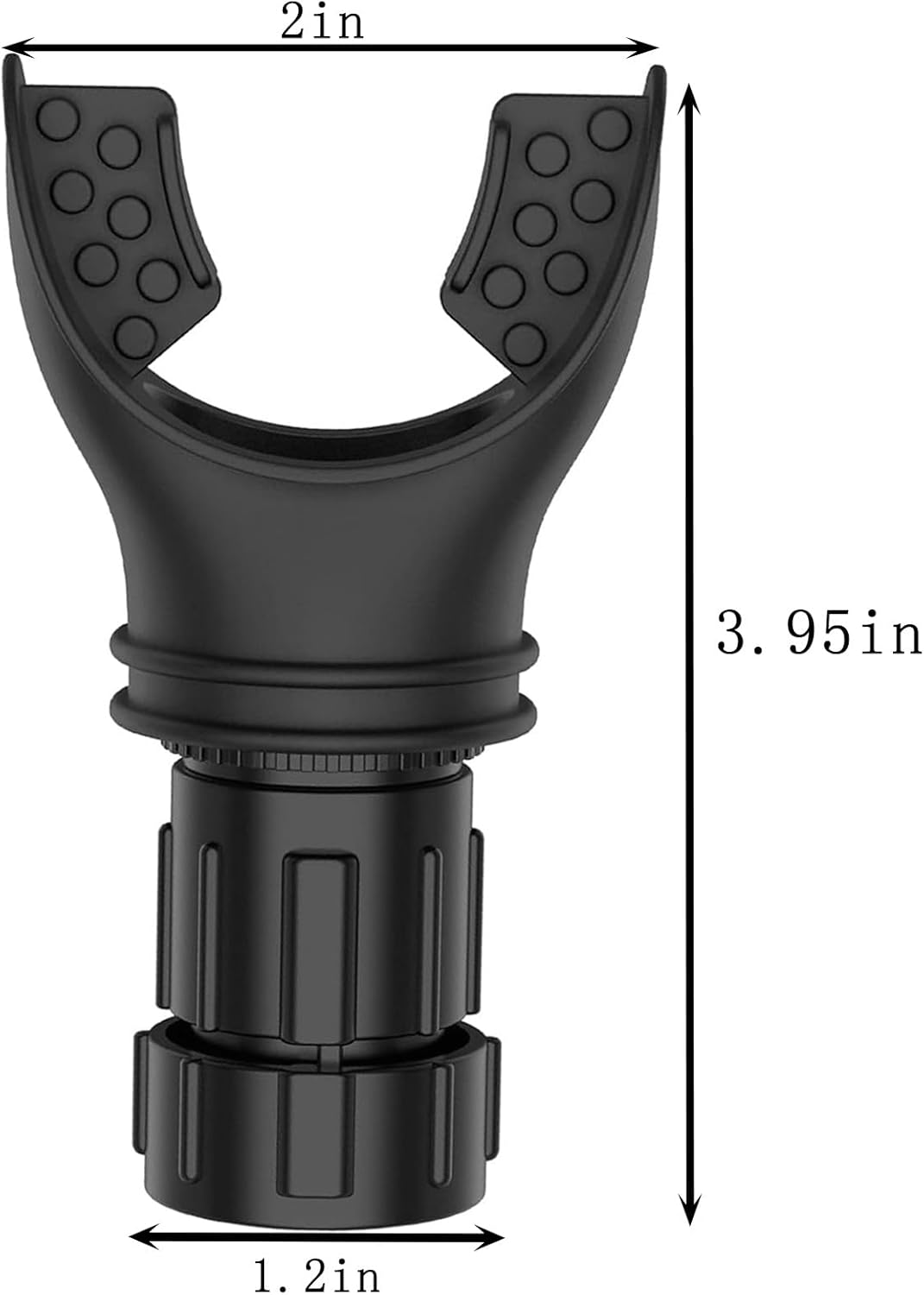 Breathing Trainer, Adjustable Exercise Device, Variable Settings - Adjustable to Different Fitness Needs, for Oral and Muscular Exercise(Black)