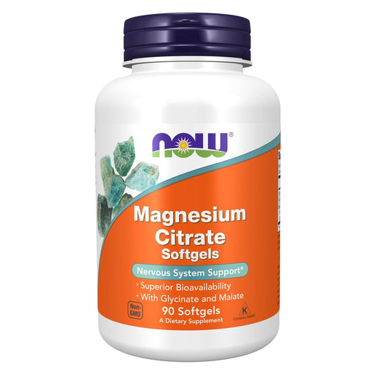 NOW FOODS Magnesium Citrate 90 Softgels
