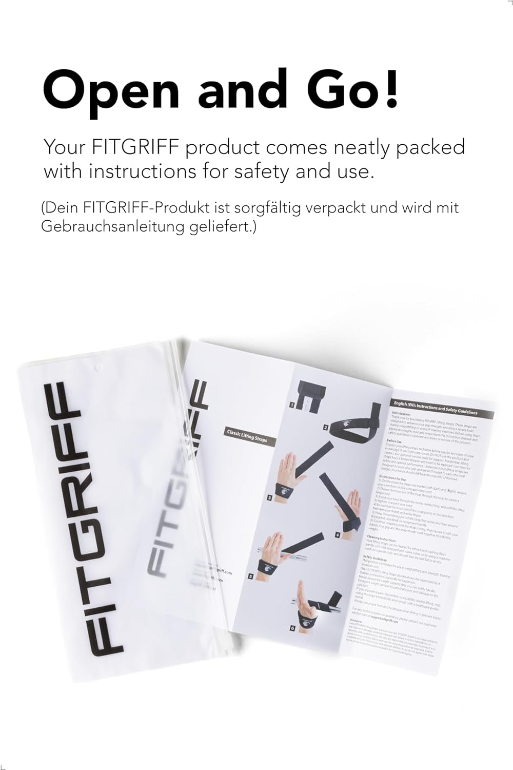® Lifting Wrist Straps for Weightlifting, Gym, Deadlift, Workout (Made of Premium Cotton & Padded) - Men & Women