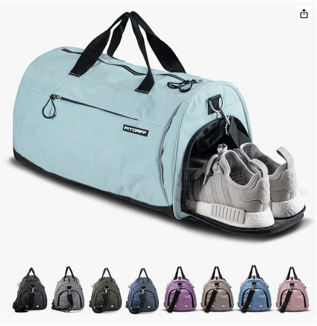 ® Gym Bag for Men & Women with Shoe & Wet Compartment - Duffle Bag for Travel, Sports, Fitness & Workout