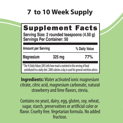 Magicmag® Magnesium Citrate Powder - anti Stress Drink Mix - 8Oz