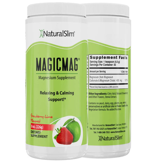 Magicmag® Magnesium Citrate Powder - anti Stress Drink Mix - 8Oz