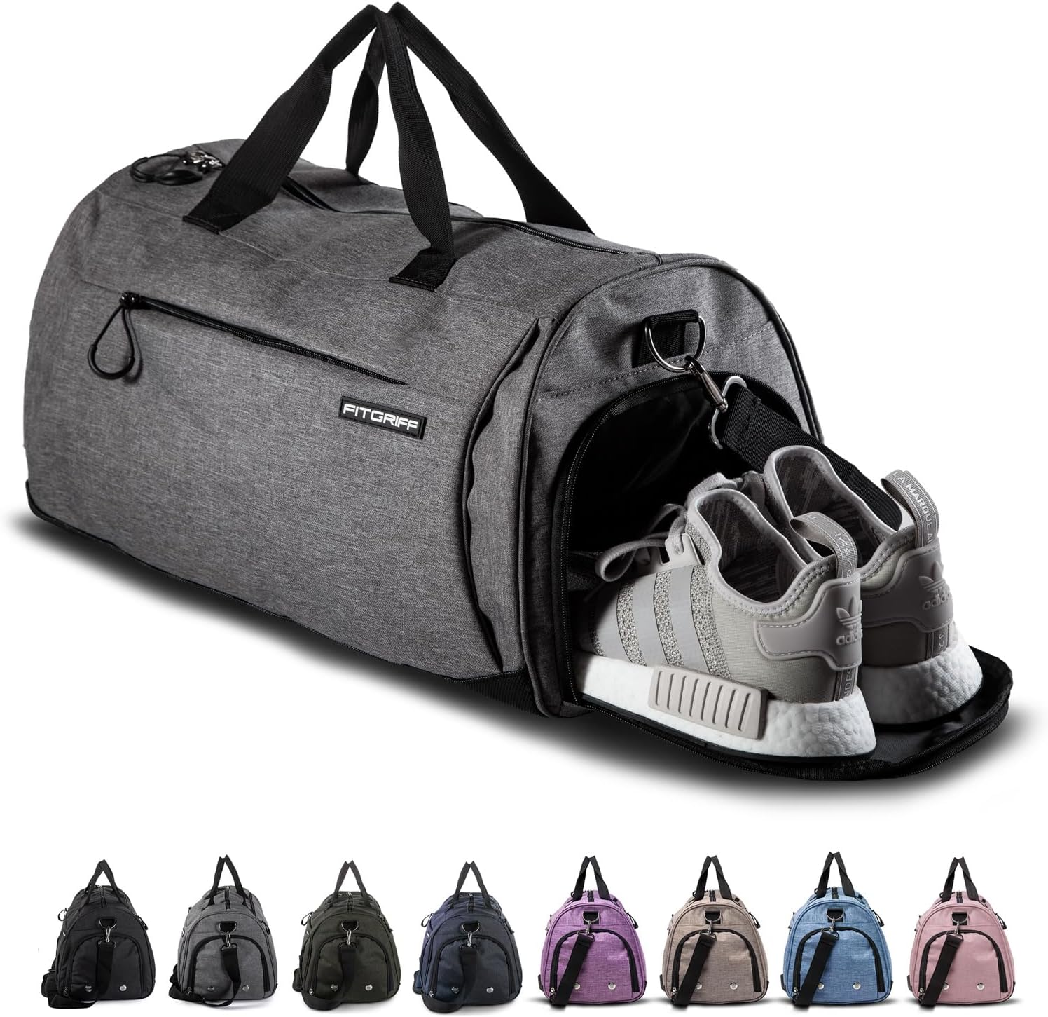 ® Gym Bag for Men & Women with Shoe & Wet Compartment - Duffle Bag for Travel, Sports, Fitness & Workout