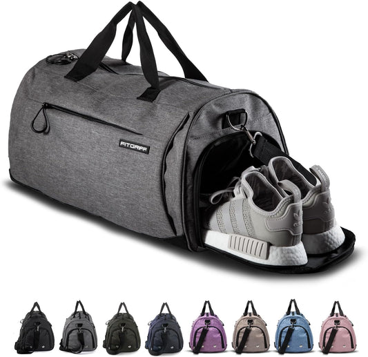 ® Gym Bag for Men & Women with Shoe & Wet Compartment - Duffle Bag for Travel, Sports, Fitness & Workout