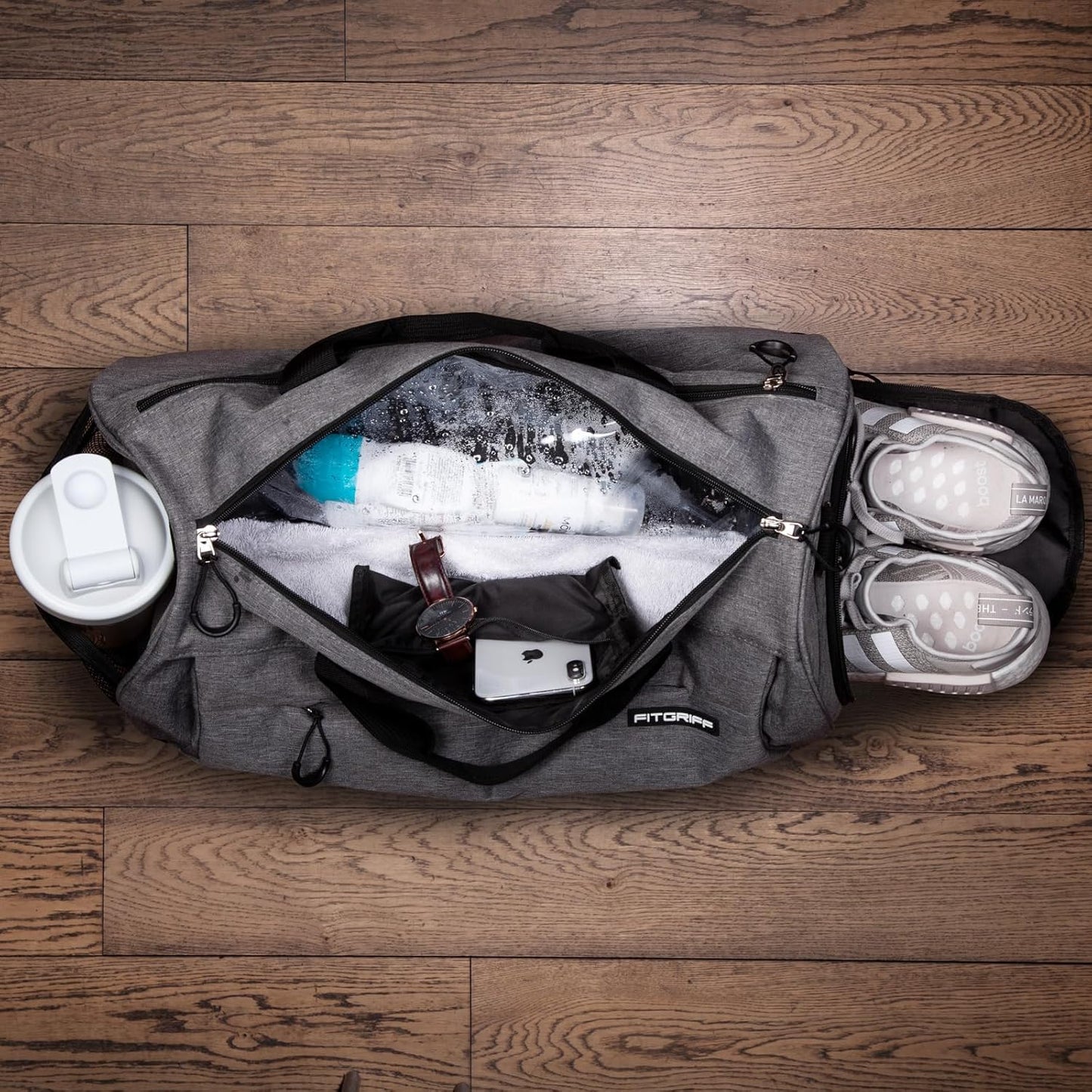 ® Gym Bag for Men & Women with Shoe & Wet Compartment - Duffle Bag for Travel, Sports, Fitness & Workout