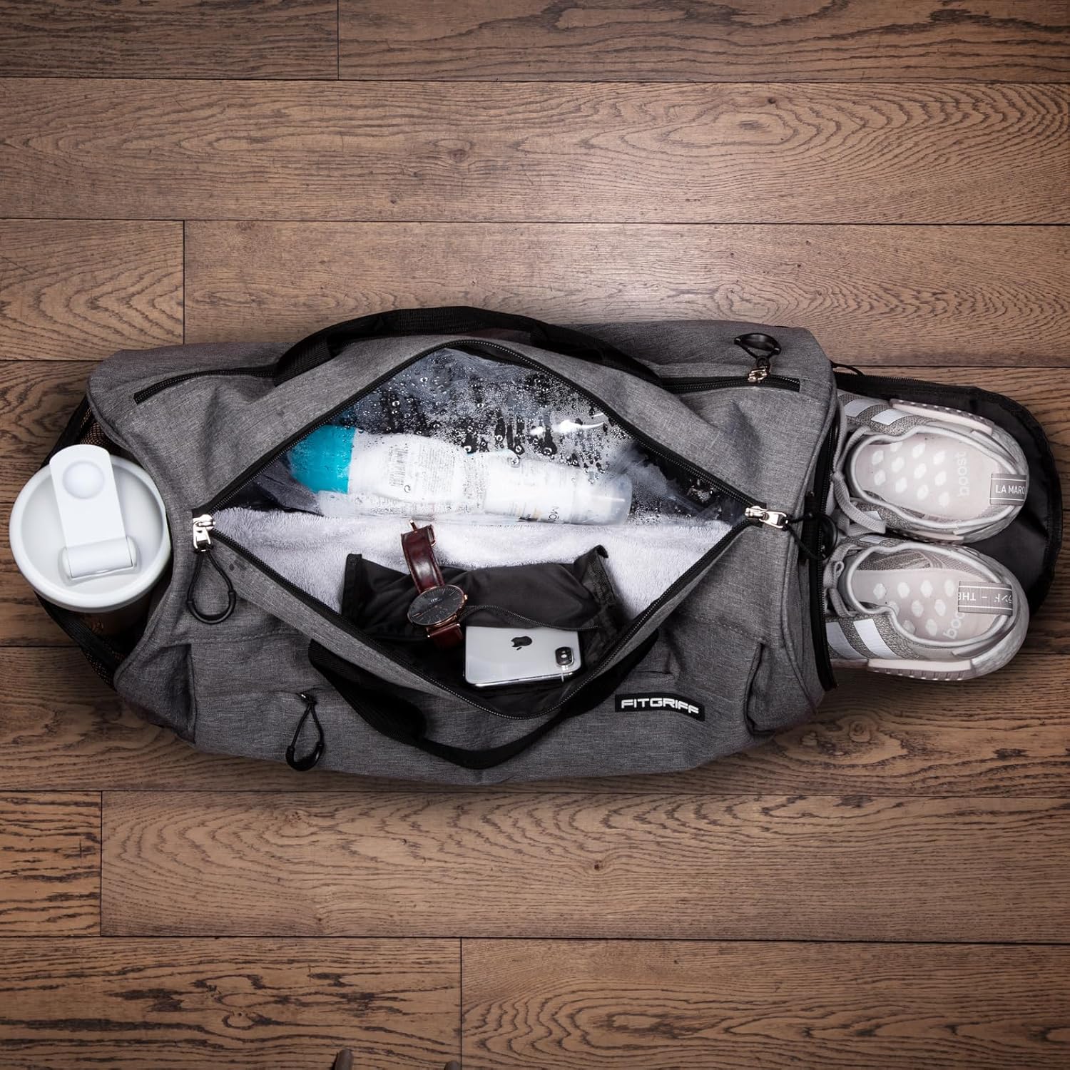 ® Gym Bag for Men & Women with Shoe & Wet Compartment - Duffle Bag for Travel, Sports, Fitness & Workout