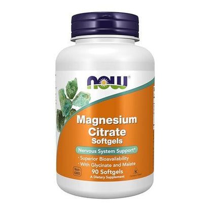 NOW FOODS Magnesium Citrate 90 Softgels