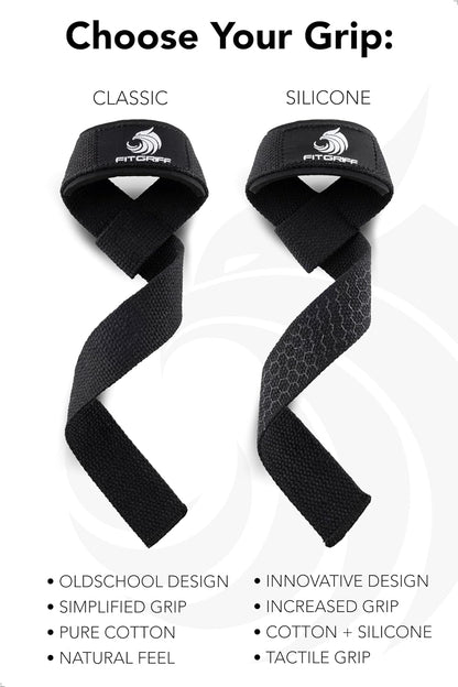 ® Lifting Wrist Straps for Weightlifting, Gym, Deadlift, Workout (Made of Premium Cotton & Padded) - Men & Women